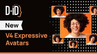 V4 Expressive Avatars are LIVE in D-ID studio!