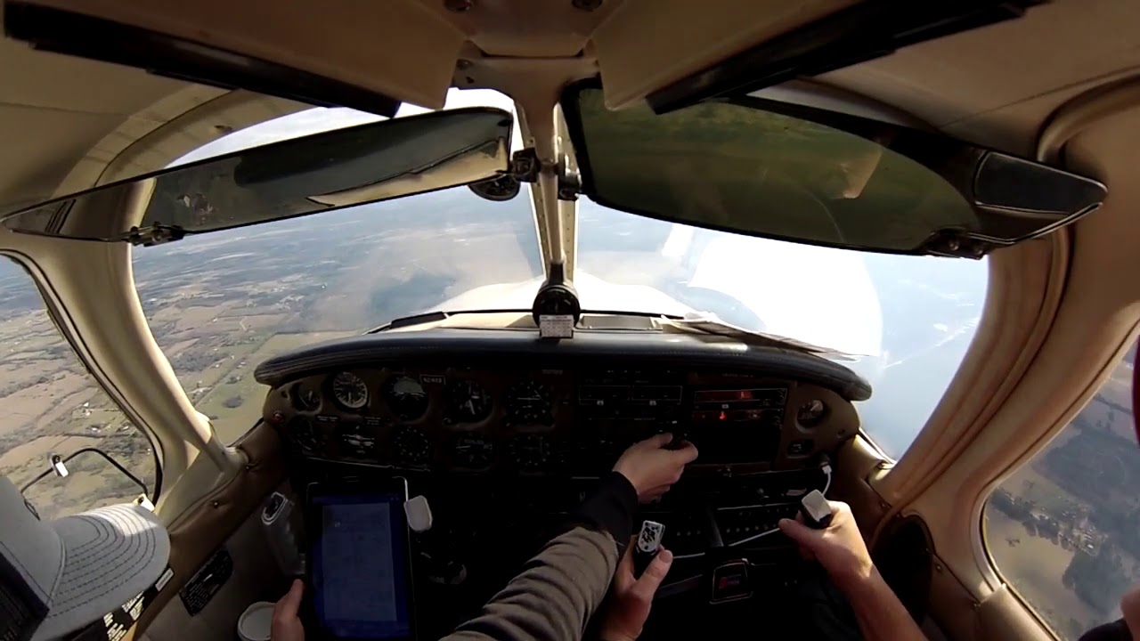 Friend's First Flight ILS and VORA approaches Piper Archer Houston