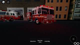 FDNY engine 34 responding to a ems run