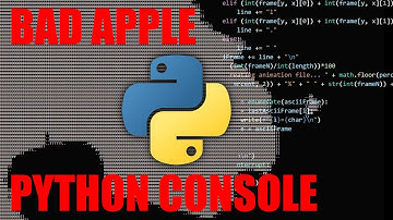 CMD REAL TIME BAD APPLE - Python