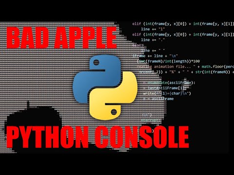 CMD REAL TIME BAD APPLE - Python