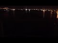 Night Transit of a Large Ship Moving to New Orleans and Beyond on the Mississippi River