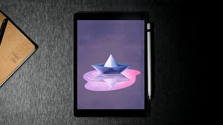 PAPER BOAT ⛵ childhood memory  in iPad pro | procreate screenshot 5