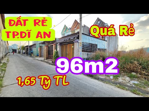 Bán Đất Dĩ An (1811) 1,65 Tỷ Sổ Riêng 96m2, Quá Rẻ, Hoàng Hải BĐS