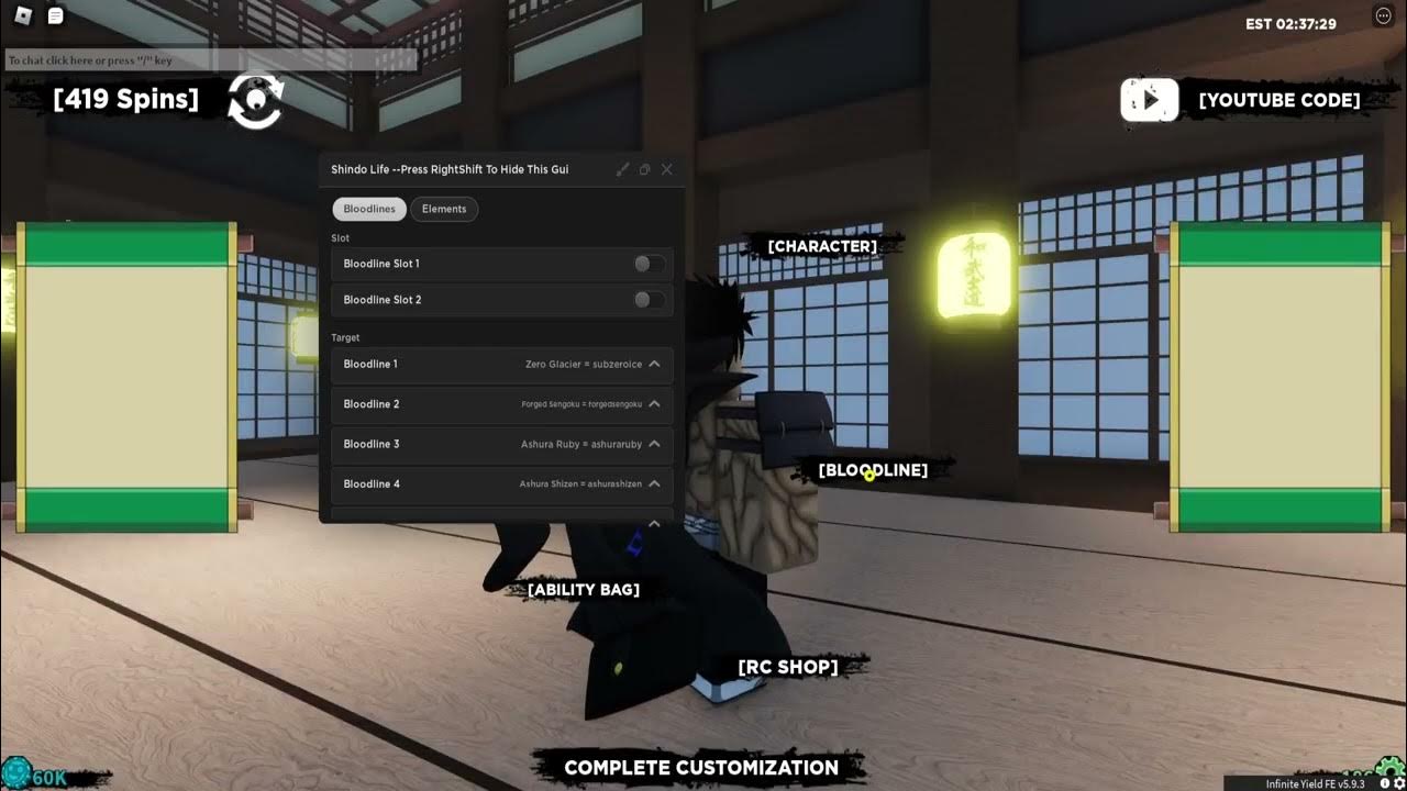 [Roblox] Shindo Life Script Bloddlines & More pastebin roblox YouTube
