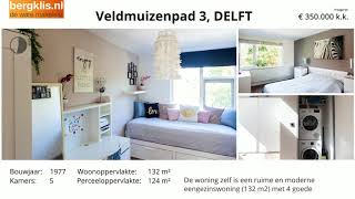 Koopwoning Veldmuizenpad 3, Delft