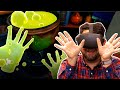 Playing Oculus Quest's newest hand-tracking demo in VR