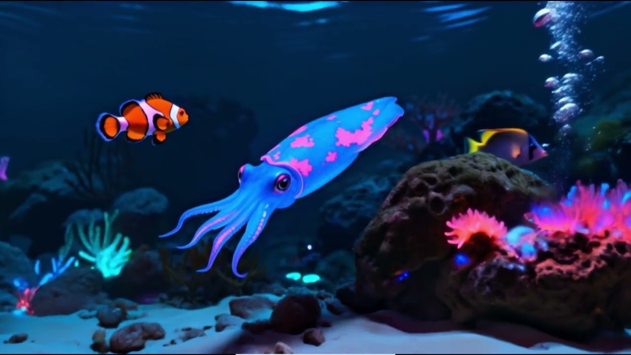 Lost in the Neon Ocean – 39.27 Minute Deep Sea Journey
