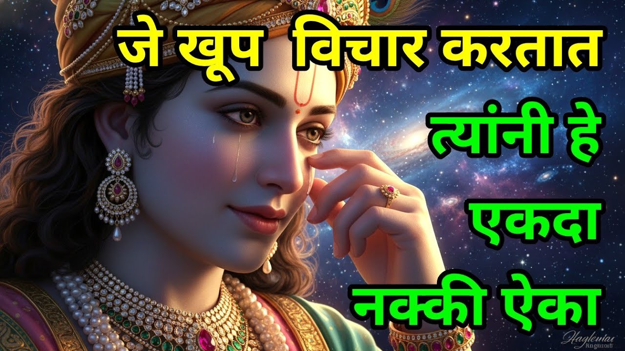 जे खूप विचार करतात, त्यांनी हे एकदा नक्की ऐका bhagavad gita marathi | krishna motivation