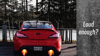 Straight Pipe Genesis Coupe 3.8L Revs and Pulls Loud AF!