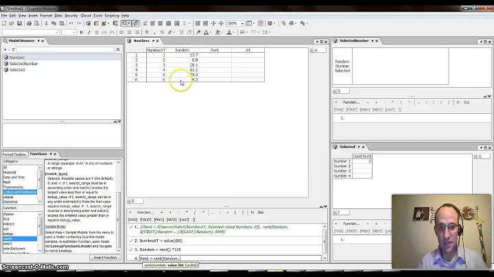 Mastering Quantrix Modeler: Generate Random Numbers Without Repeats