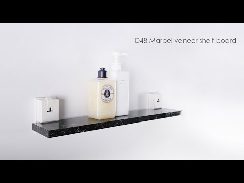 【FECA SUCTION CUP HOOKS】D48 Marbel veneer shelf board