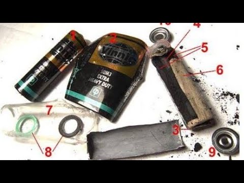 How to disassemble a 1.5 volt dry cell battery - YouTube