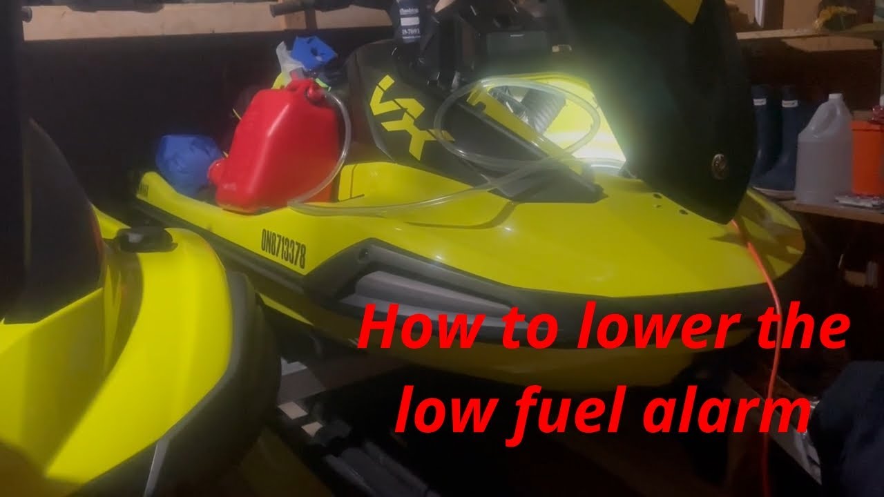 How to lower the low fuel alarm on a 2023 Yamaha VX Cruiser HO YouTube