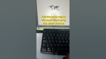 Add the world map to Microsoft Word using this clever shortcut #word #professional #shortcut