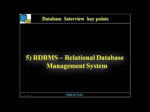 DB5. RDBMS ( Relational Database Management System)