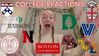 COLLEGE DECISION REACTION 2022 | 15+ schools (IVIES, top 20s, BC, + more!!)