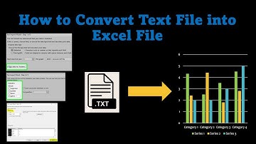 How To Convert a Text file into Excel File Format  - Ultimate Guide (TXT to  XLSX)