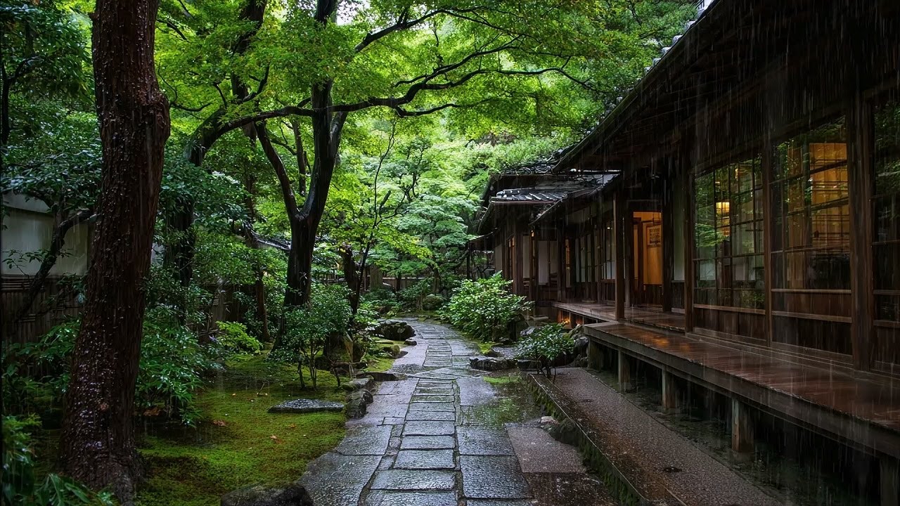 Peaceful Night Rain Sounds for Deep Sleep and Gentle Relaxation