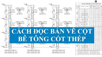 Cách đọc bản vẽ cột bê tông cốt thép