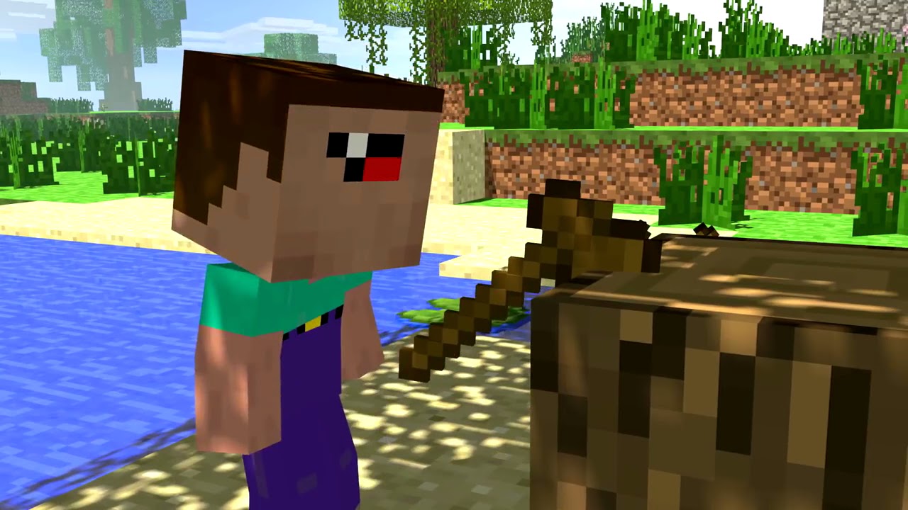 Noob and brothers-minecraft animation - YouTube