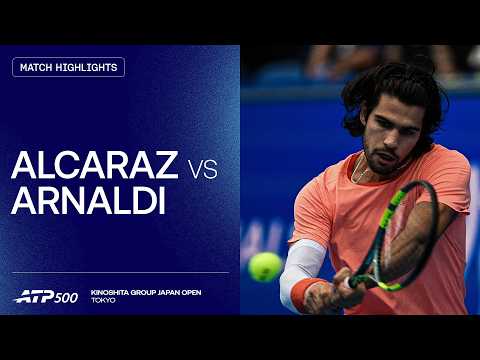 Carlos Alcaraz vs Matteo Arnaldi Highlights | Tokyo 2026 Round 2