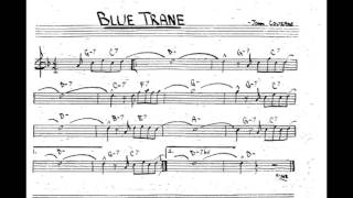 Video thumbnail of "Blue Train  - Play along - Backing track (Bb key score trumpet/tenor sax/clarinet)"