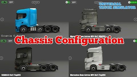 Universal Truck Simulator UTS: Chassis Configuration| 6x2 Midlift Taglift, 8x4 heavy hauler