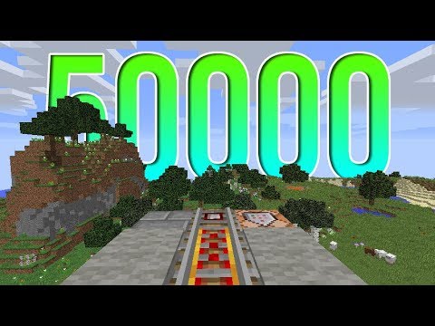 Travelling 50,000 blocks in minecraft [TIMELAPSE] - YouTube
