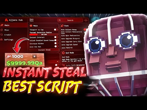 سكريبت الهروب من تسونامي لـ Brainrots 2026 جمع المال تلقائي ا رؤية الأشياء عن بعد قفزة لا نها 