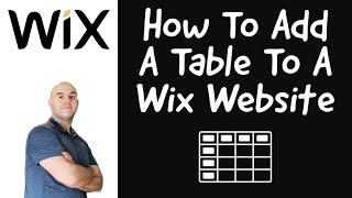 How To Add a Table To a Wix Website