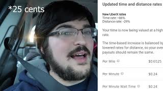 Uber's New Rate Adjustments SUCK!!!