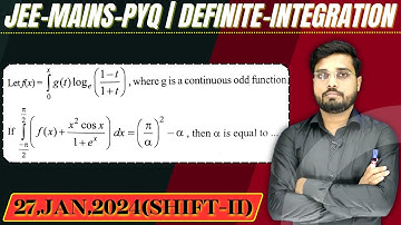 JEE Mains 2024 PYQ [27,JAN,2024(Shift-II)] || find the integrals || Definite Integration PYQ