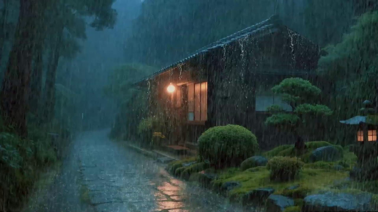 Quiet Back Alley Rain ASMR for Sleep, Melancholic Relaxation, and Soft Urban Night Ambience