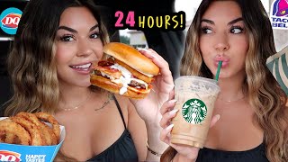 Letting FAST FOOD Employees DECIDE WHAT I EAT For 24 Hours!!