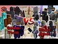Ultra golem team vs illager team  minecraft mob battle