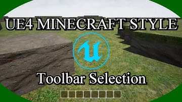 DPTV UE4 Minecraft Style Tutorial 8 (Toolbar Selection)
