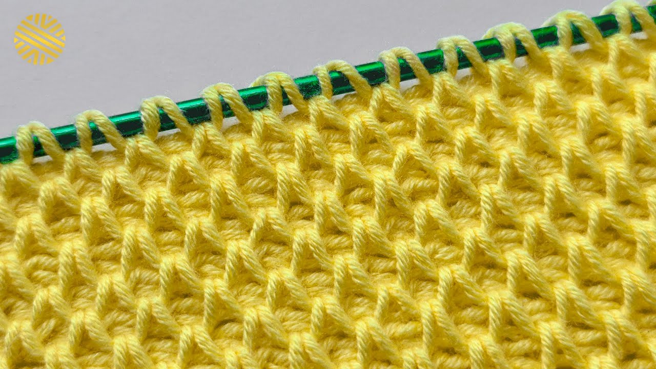 SUPER! 🥳 The Most Beautiful Tunisian Crochet Stitch! Awesome Crochet Pattern