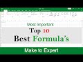 Top 10 Best Formula in excel