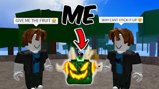 Pretending To Be A Fruit In Blox Fruits