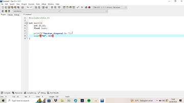 membuat program bahasa C menghitung luas layang-layang