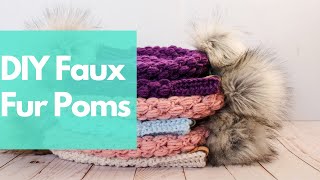 How to make a faux fur pom pom