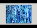 Abstract Painting in Acrylics | Smearing Paint with a Palette Knife #StudioSilverCreek