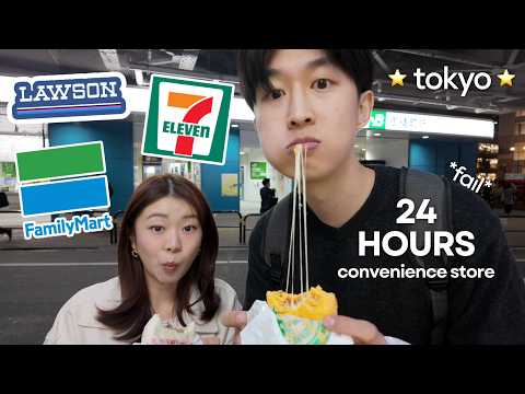 24 hr convenience store challenge in japan 