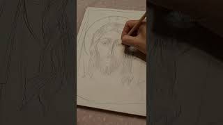 Mandylion, Drawing An Icon Krystyna Kuś Kilichowska, .Ikony-Art
