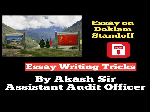 Doklam Standoff--Essay Writing--SSC--Bank--IB ACIO--Defence--Others--In Hindi - 동영상 Doklam Standoff--Essay Writing--SSC--Bank--IB ACIO--Defence--Others--In Hindi - 동영상