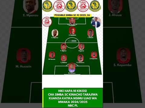KIKOSI TARAJIWA MSIMU UJAO LIGI KUU TANZANIA KWA SIMBA SC Yangascmedia Nbcpremierleague Yangaleo