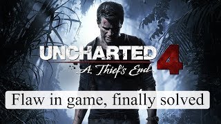 RARE game Flaw in Uncharted 4 A Thief's End for SONY PlayStation PS4 finally solved
