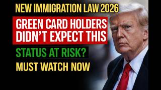 JUST PASSED TODAY! New U.S. Immigration Law SHOCKS Green Card Holders — Must Watch Now