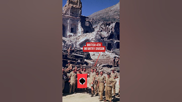 British Soldiers Pose After Capturing Monte Cassino in 1944